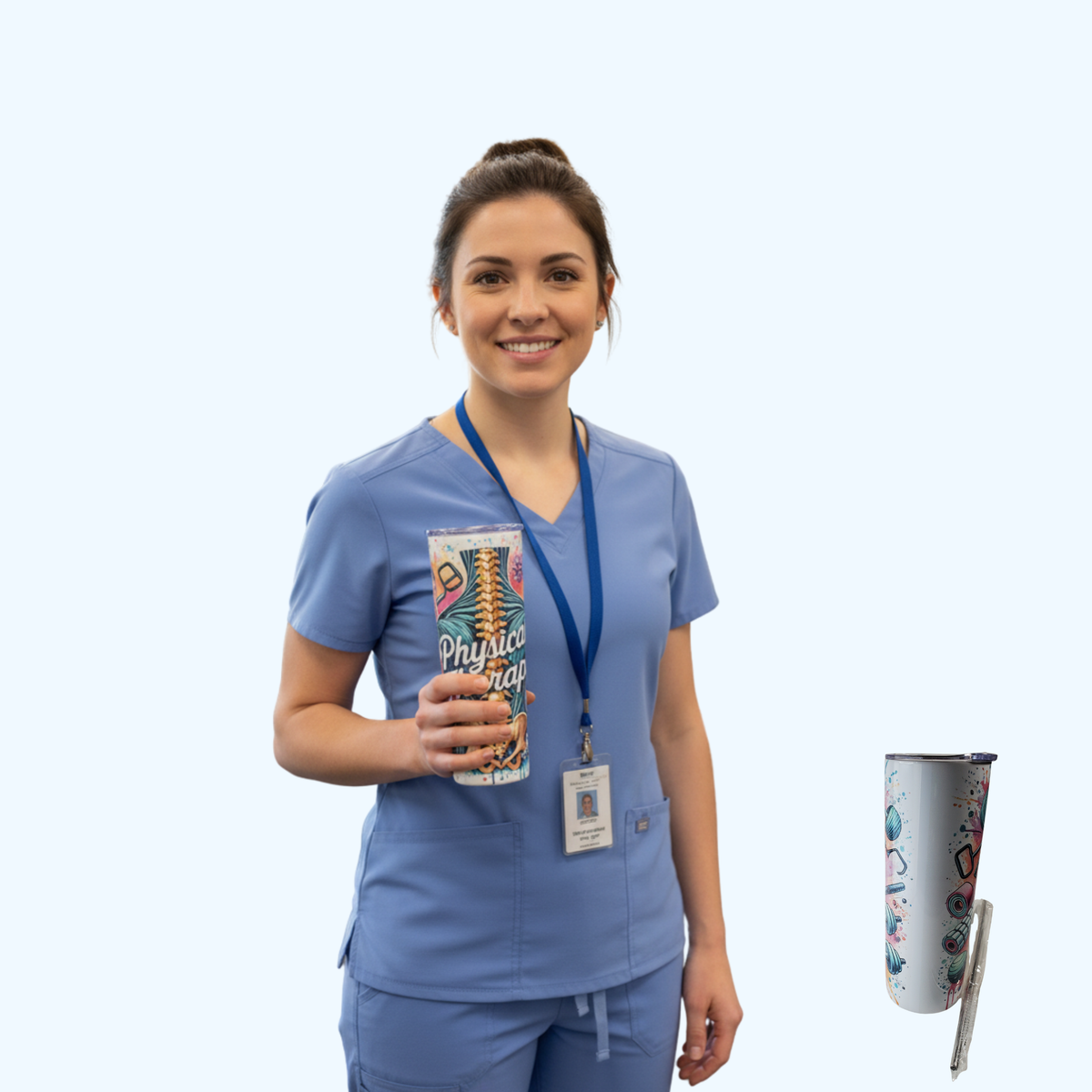 Physical Therapist 20 oz Skinny Tumbler | Insulated Stainless Steel PT Gift