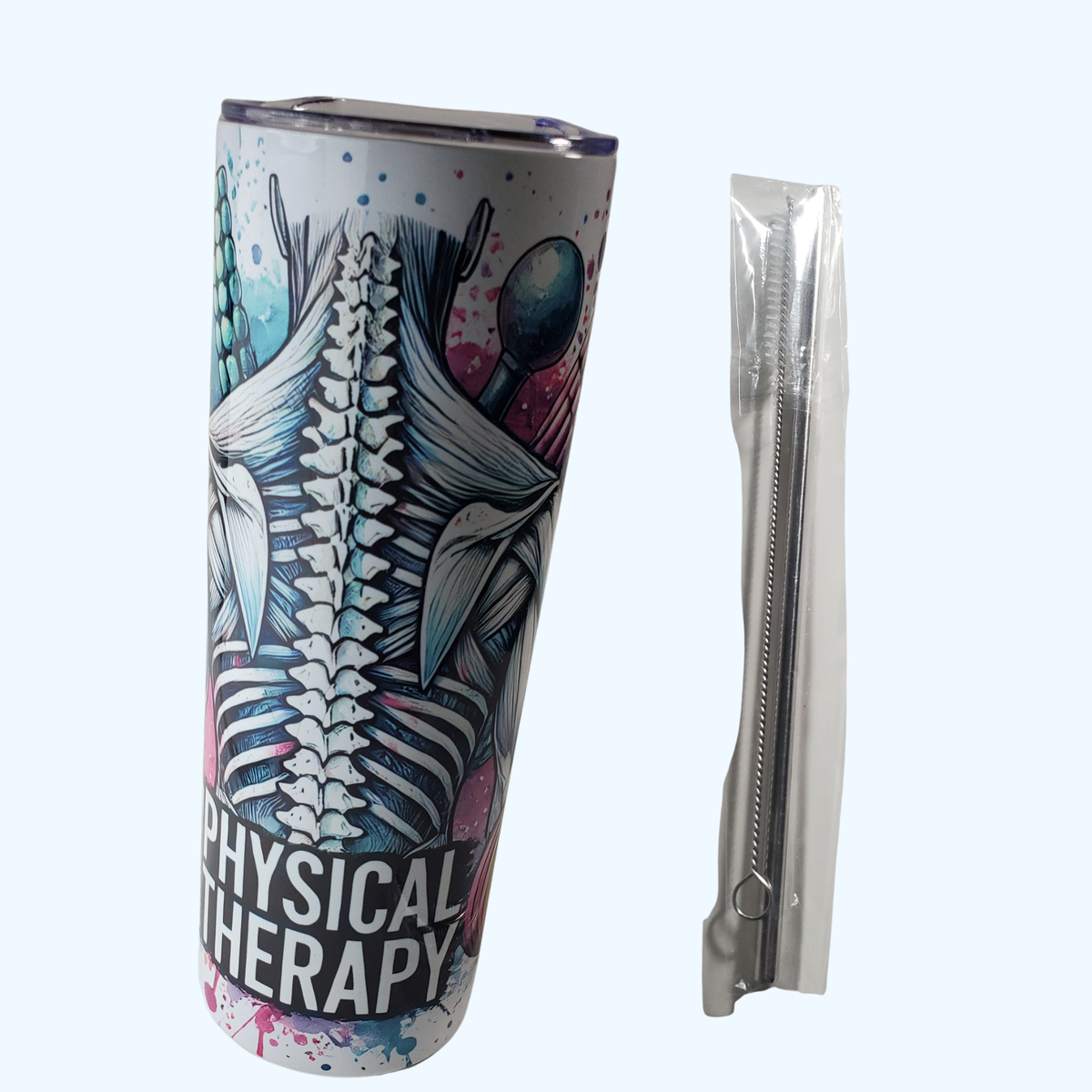 Physical Therapist 20 oz Skinny Tumbler | Insulated Stainless Steel PT Gift