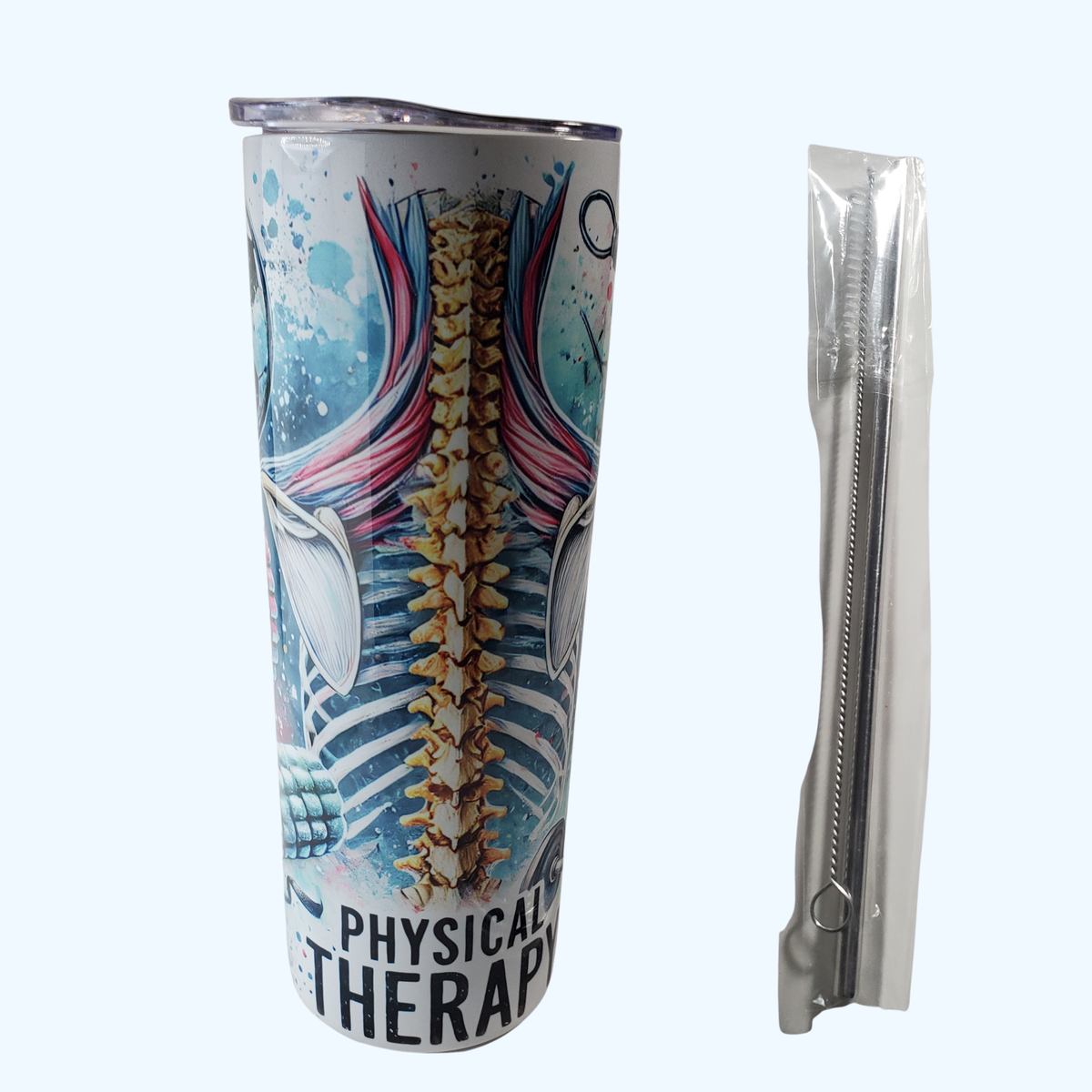 Physical Therapist 20 oz Skinny Tumbler | Insulated Stainless Steel PT Gift