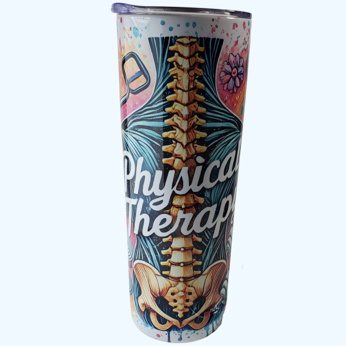 Physical Therapist 20 oz Skinny Tumbler | Insulated Stainless Steel PT Gift