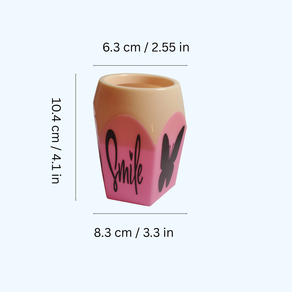 Pencil-Shaped Pen & Pencil Holder | Cute Desktop Organizer | Pencil Cup for Office, Teacher & Student Desk