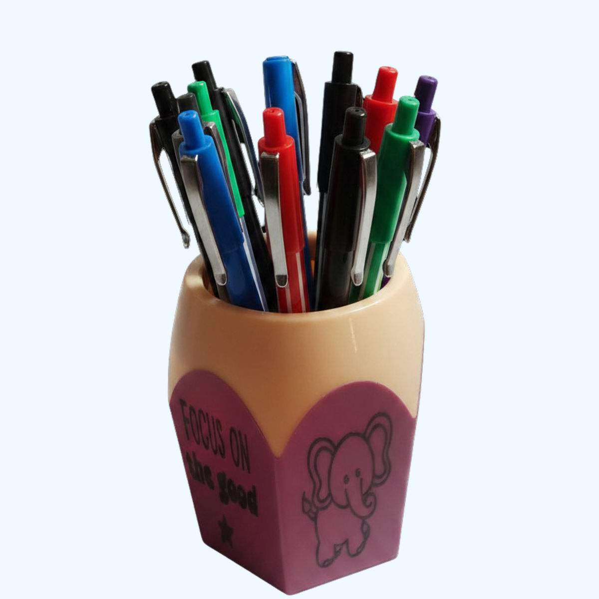 Pencil-Shaped Pen & Pencil Holder | Cute Desktop Organizer | Pencil Cup for Office, Teacher & Student Desk