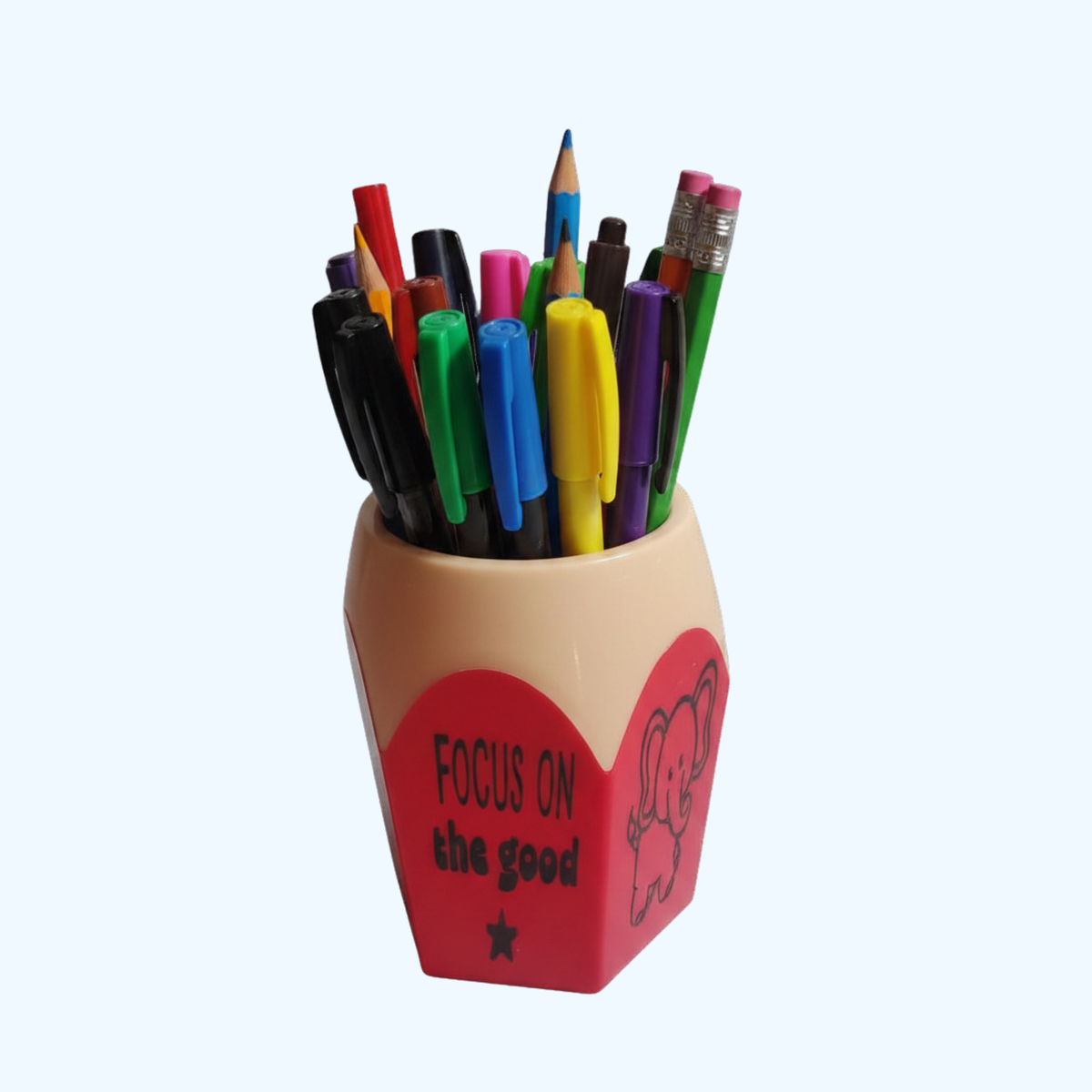 Pencil-Shaped Pen & Pencil Holder | Cute Desktop Organizer | Pencil Cup for Office, Teacher & Student Desk