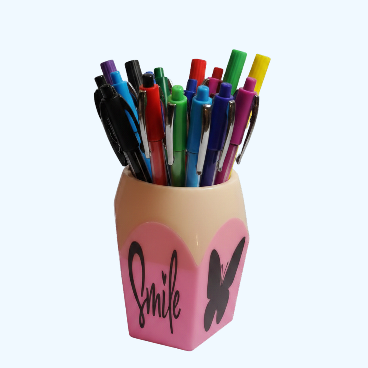 Pencil-Shaped Pen & Pencil Holder | Cute Desktop Organizer | Pencil Cup for Office, Teacher & Student Desk