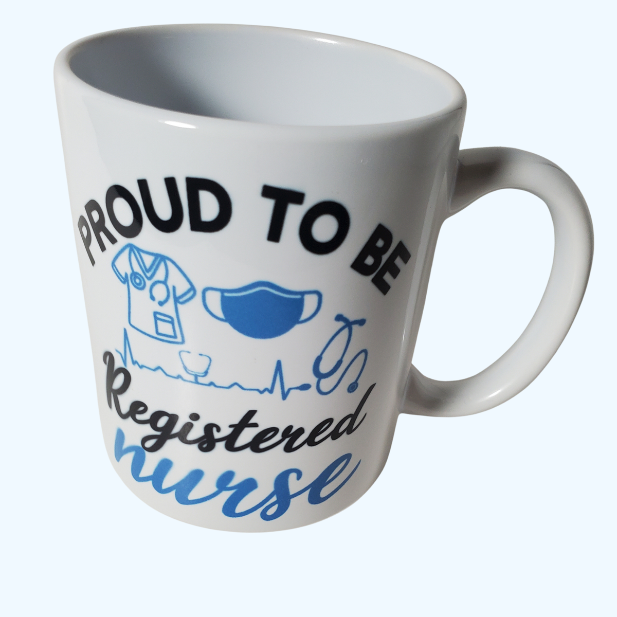 Proud to Be RN Ceramic Mug | Registered Nurse Coffee Mug | Nurse Appreciation Gift