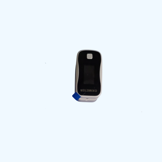 Finger Pulse Oximeter with Alarm – Fingertip SpO2 Oxygen Saturation Monitor, Black & White