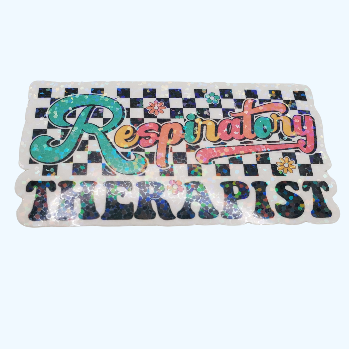 Respiratory Therapist Sticker – Holographic RT Sticker & Healthcare Gift