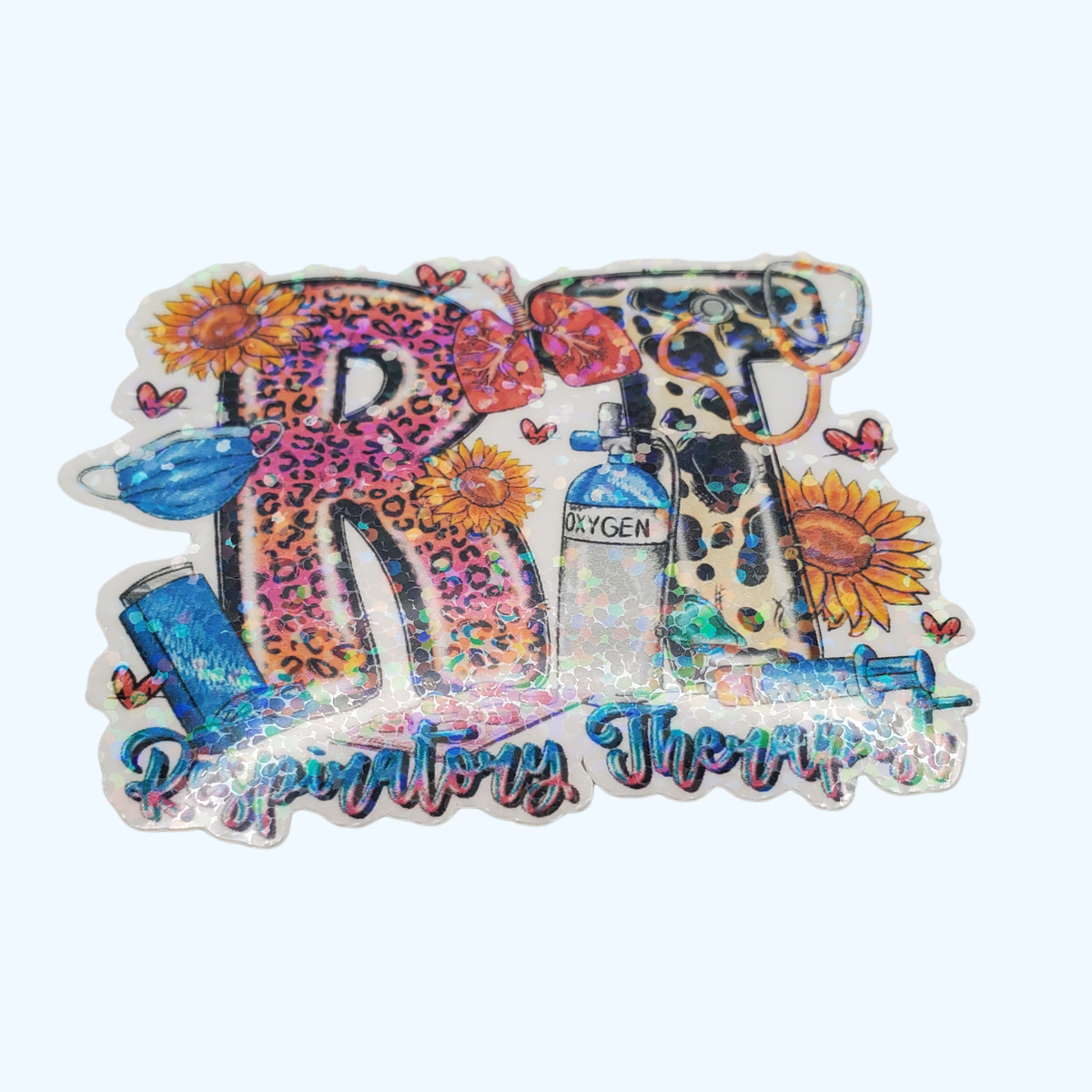 Respiratory Therapist Sticker – Holographic RT Sticker