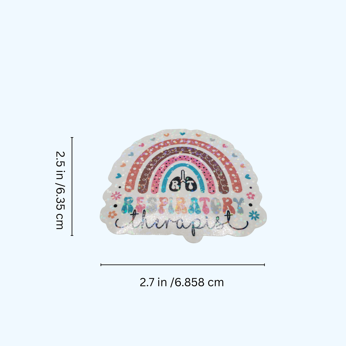 Respiratory Therapist Holographic Sticker