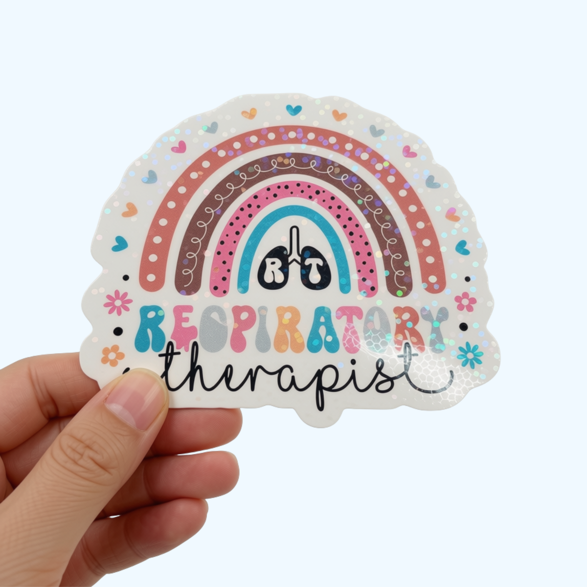 Respiratory Therapist Holographic Sticker