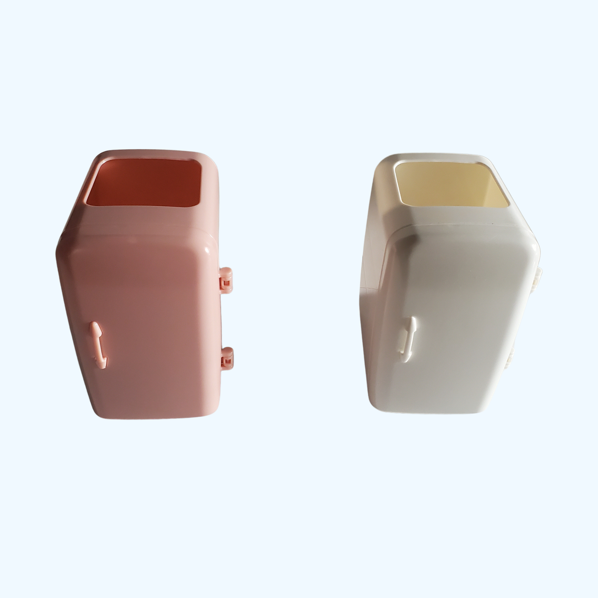 Mini Refrigerator Pen Holder Desk Organizer | Cute Office Supply Storage for Pens, Scissors & Accessories