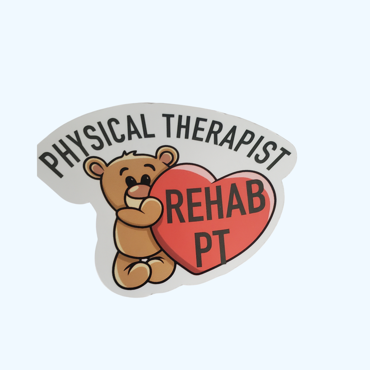 Premium Vinyl Physical Therapist Sticker – Water Resistant PT Sticker for Laptops