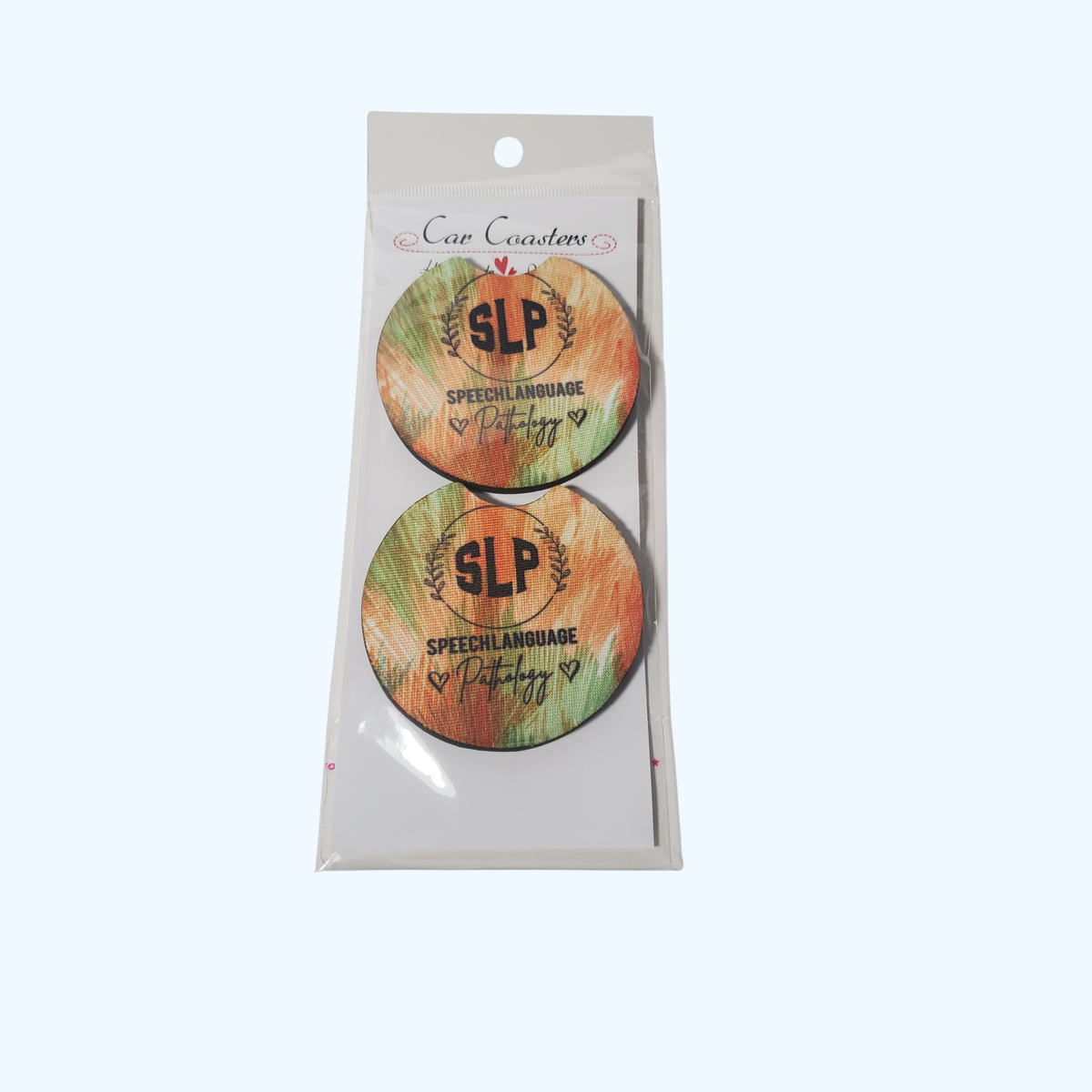 SLP Car Coaster – 2.75" Neoprene Speech-Language Pathologist Cup Holder Coaster