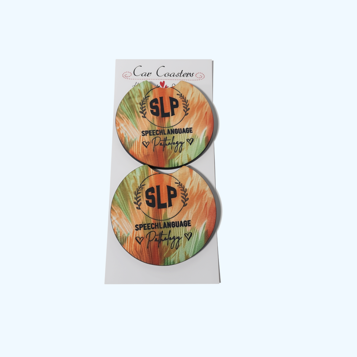 SLP Car Coaster – 2.75" Neoprene Speech-Language Pathologist Cup Holder Coaster