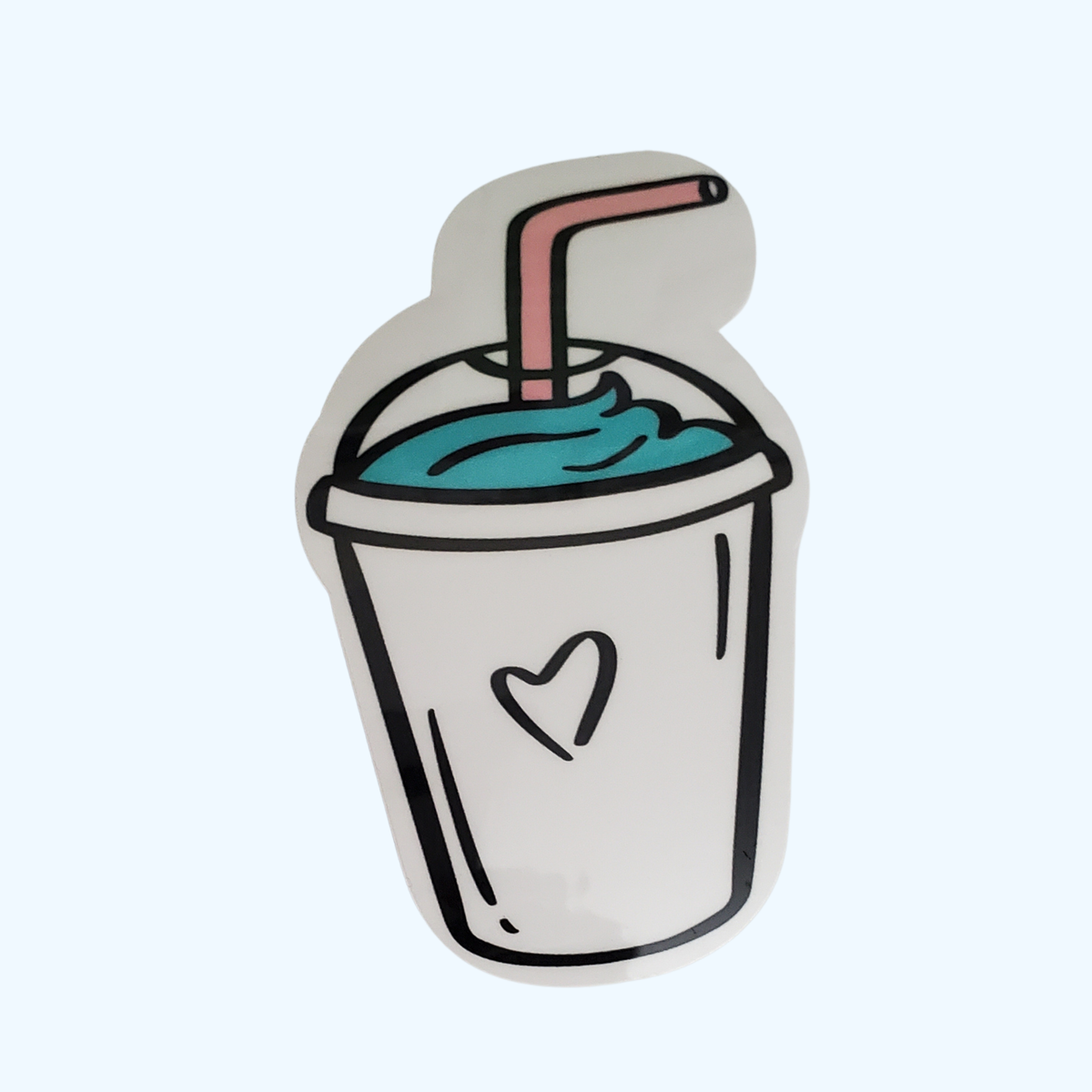 Slushie Sticker – Laminated Cute Drink Sticker for Tumblers & Water Bottles