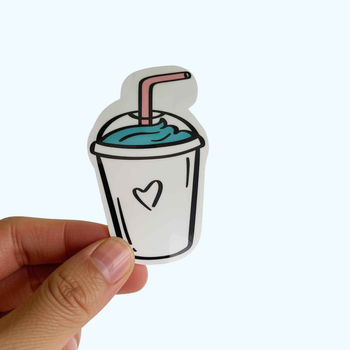 Slushie Sticker – Laminated Cute Drink Sticker for Tumblers & Water Bottles