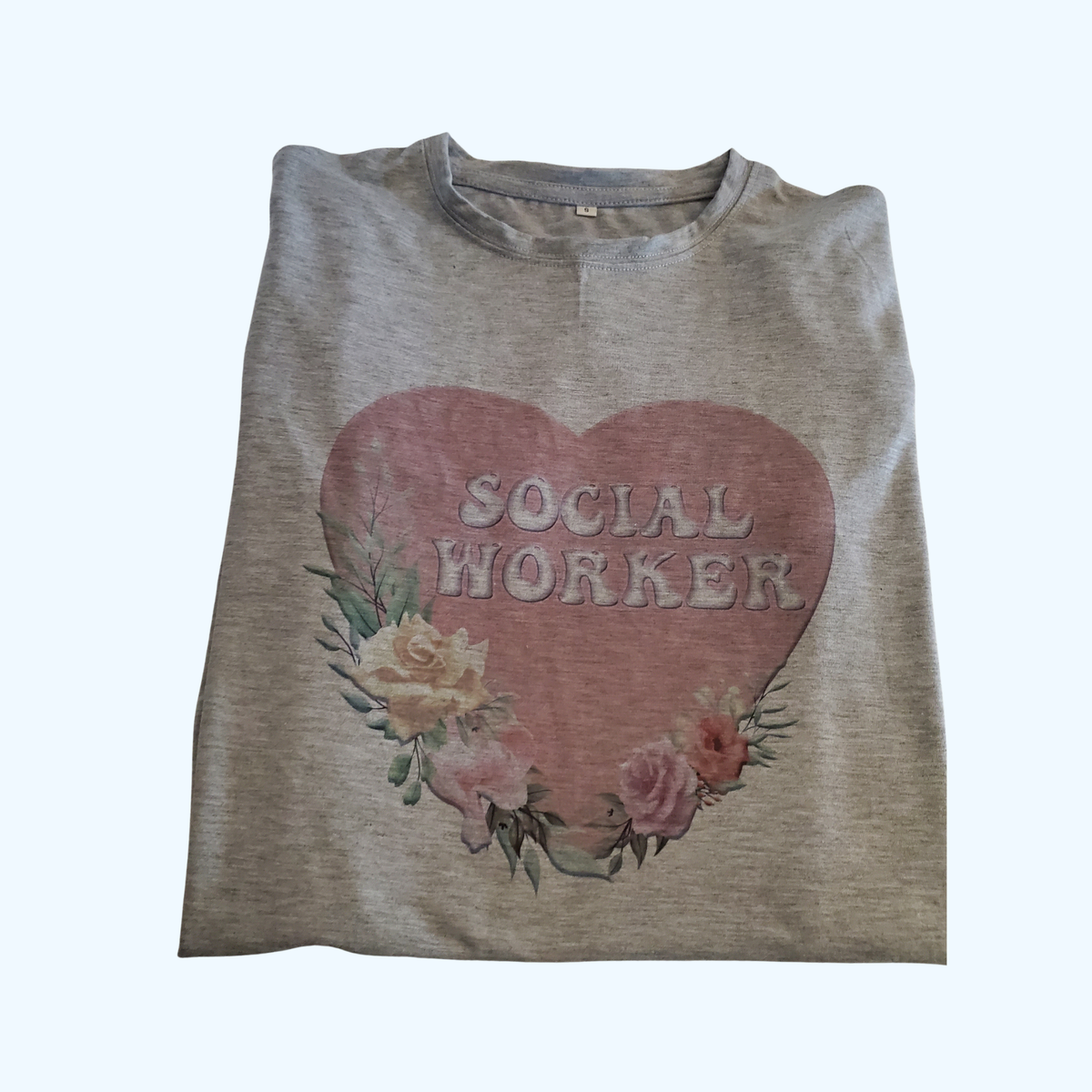 Social Worker Crew Neck T-Shirt – Social Work Shirt, Social Worker Apparel, Social Work Gift