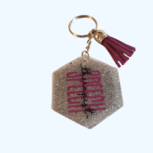 Speech Therapist Acrylic Keychain with UV Resin Finish | Gift for SLP