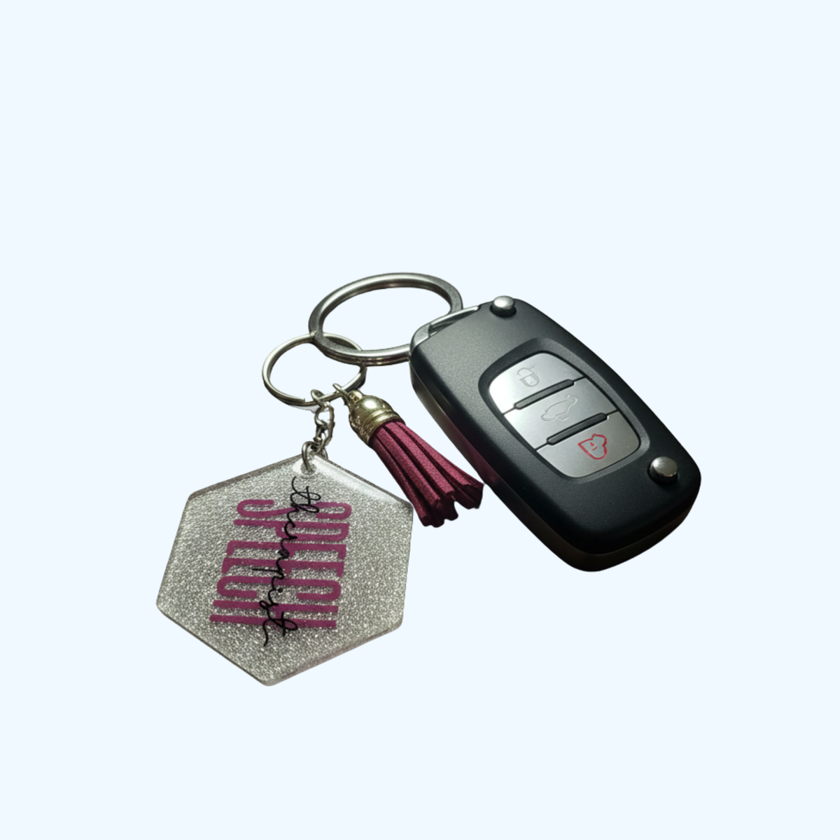 Speech Therapist Acrylic Keychain with UV Resin Finish | Gift for SLP