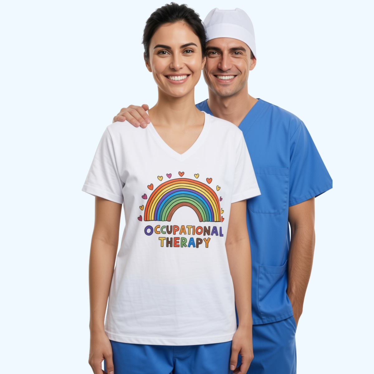 Occupational Therapy V-Neck T-Shirt – OT Therapist Shirt, Occupational Therapist Gift