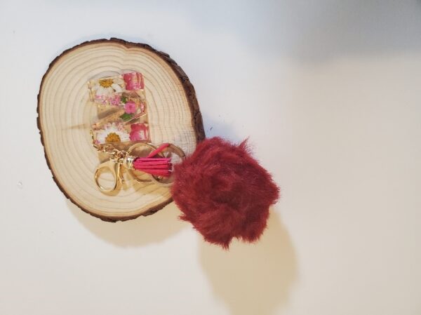 POM POM WITH Tassel and INITIAL M - Image 3