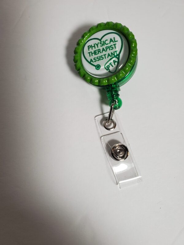 Green Retractable Badge Holder - Image 2