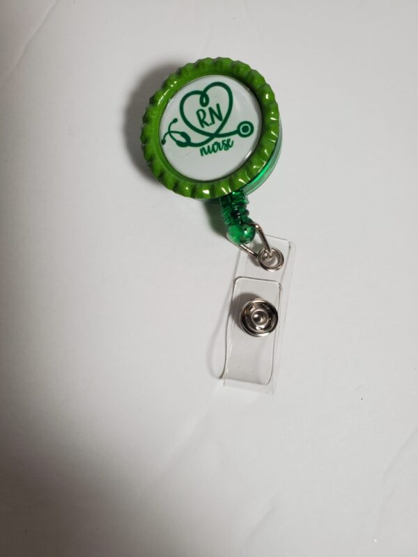 Green Retractable Badge Holder - Image 7