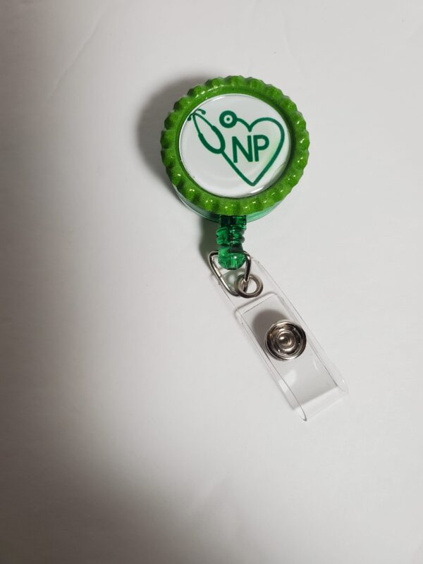 Green Retractable Badge Holder - Image 3