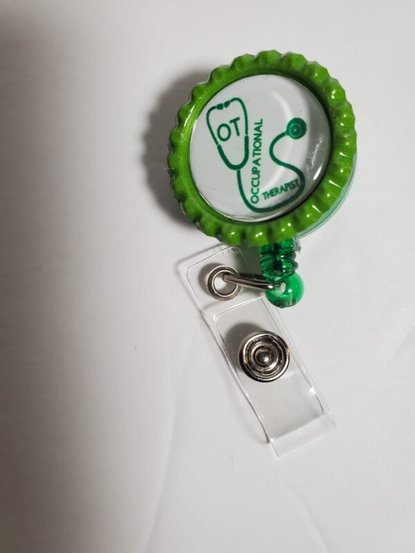 Green Retractable Badge Holder - Image 5