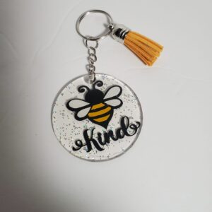 Bee-Kind Acrylic Keychain