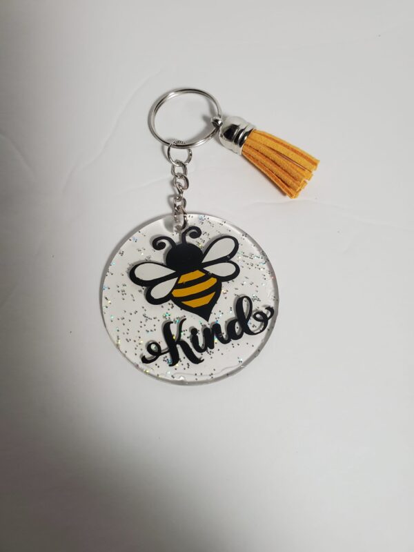 Bee-Kind Acrylic Keychain