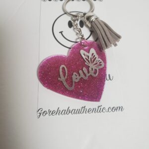 Heart Shaped Acrylic Keychain