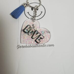 Heart Shaped Acrylic Keychain