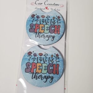 Speech Therapy Car Coasters