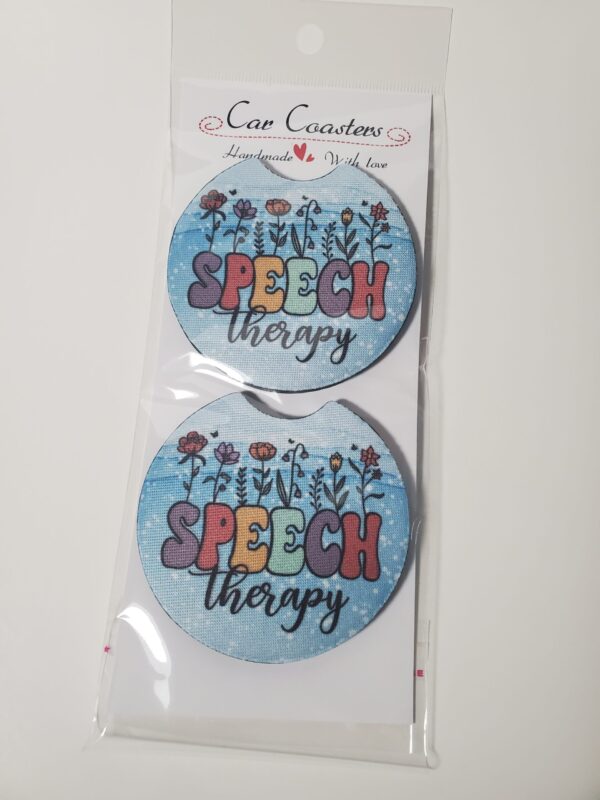 Speech Therapy Car Coasters