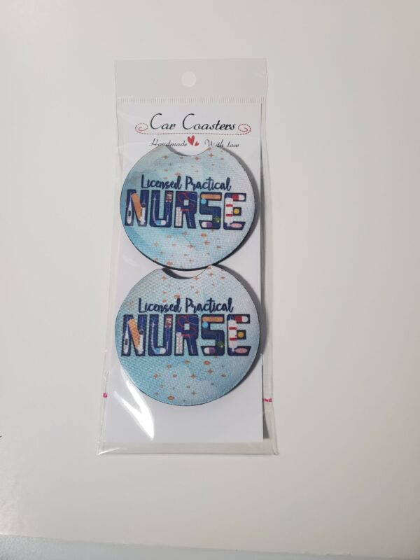 Licensed Practical Nurse Car Coasters - Image 3