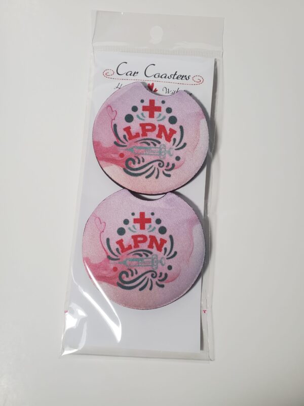 Licensed Practical Nurse Car Coasters - Image 2