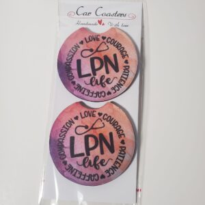 Licensed Practical Nurse Car Coasters