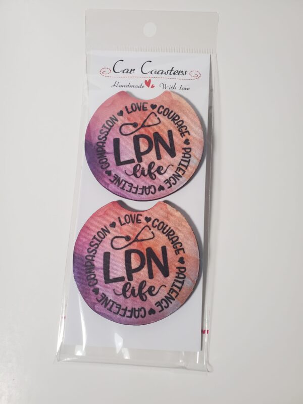 Licensed Practical Nurse Car Coasters