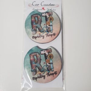 Respiratory Therapist Car Coasters