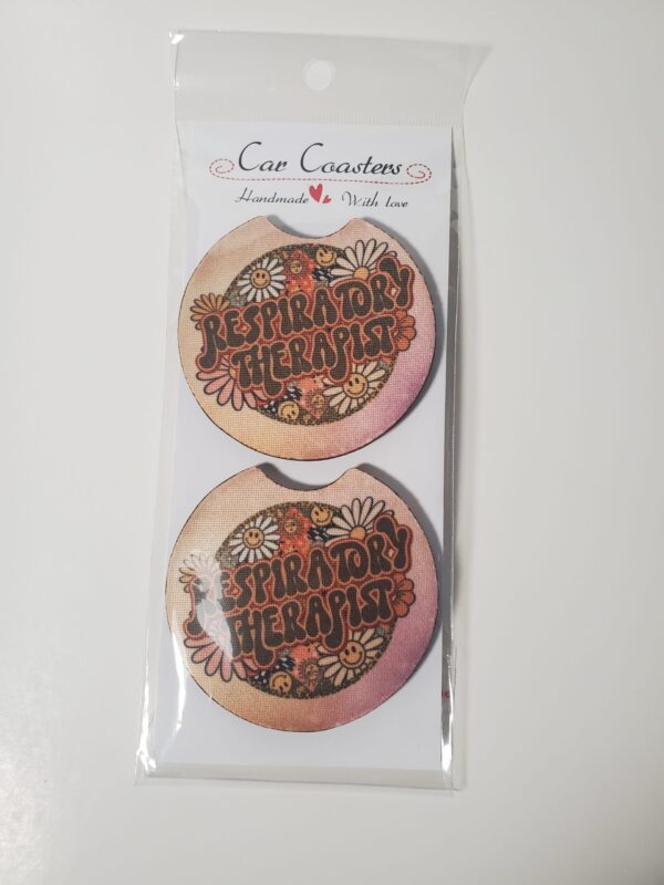 Respiratory Therapist Car Coasters - Image 2
