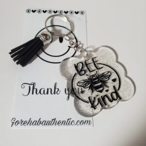Bee-Kind Acrylic Keychain