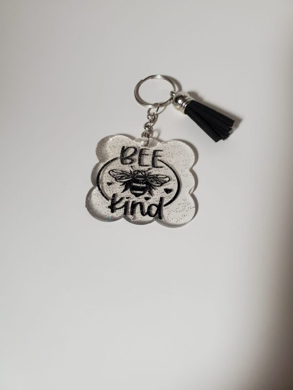 Bee-Kind Acrylic Keychain