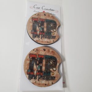 Nurse Practitioner Car Coasters