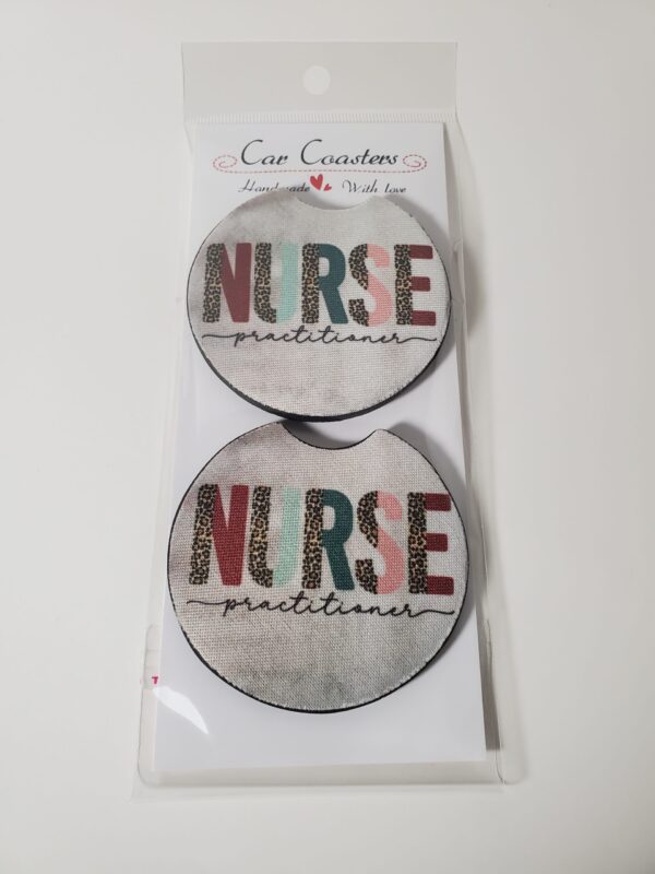Nurse Practitioner Car Coasters - Image 3
