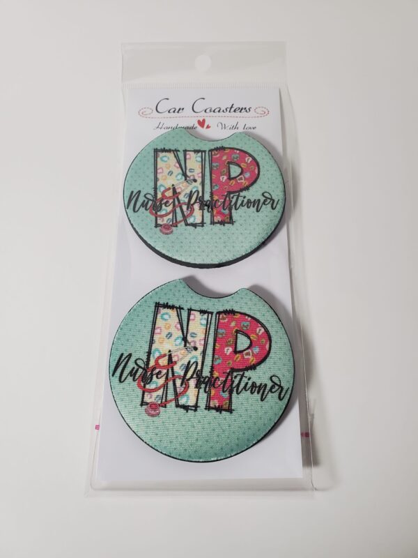Nurse Practitioner Car Coasters - Image 2