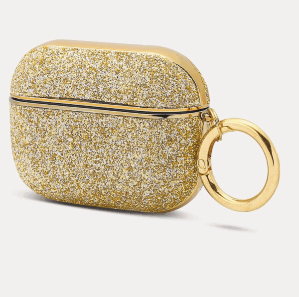 Gold Rhinestone Air Pods Case - Image 2