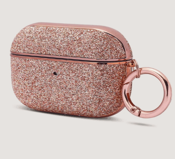 Rose Gold Glitter Air Pods Case - Image 2