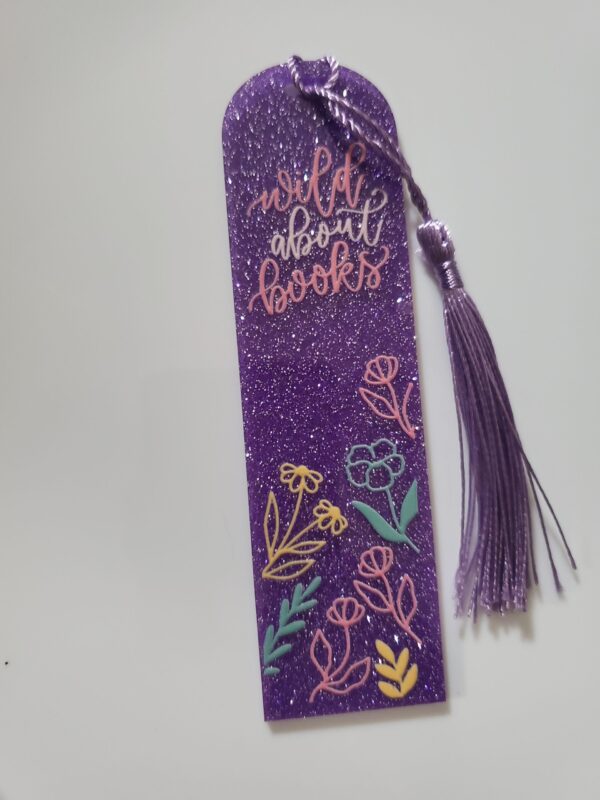 Glitter Acrylic Bookmark