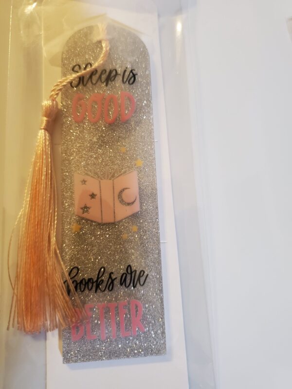 Glitter Acrylic Bookmark